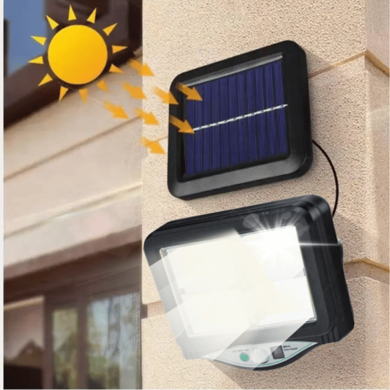 Zewnętrzna ścienna mocna lampa solarna LED